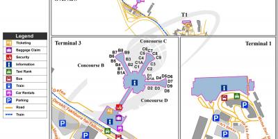 Tlv mapa de l'aeroport