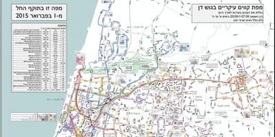 Estació Central d'autobusos de Tel Aviv mapa
